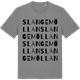 Mid Heather Gray t-shirt med Slangemöllan ordlek t-shirt