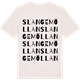 Vintage White t-shirt med Slangemöllan ordlek t-shirt