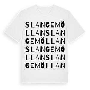 Slangemöllan ordlek t-shirt – ekologisk bomull t-shirt från Pinshirt