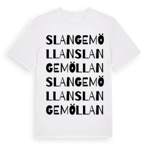 Slangemöllan ordlek t-shirt – ekologisk bomull t-shirt från Pinshirt