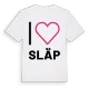 Jag älskar Släp t-shirt stort tryck