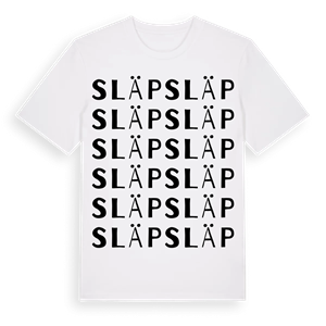 Släp ordlek t-shirt – ekologisk bomull t-shirt från Pinshirt