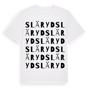 Släryd ordlek t-shirt – ekologisk bomull t-shirt från Pinshirt