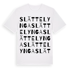 Slättelynga ordlek t-shirt – ekologisk bomull t-shirt från Pinshirt