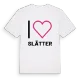 Jag älskar Slätter t-shirt stort tryck