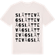 Vintage White t-shirt med Slätteväg ordlek t-shirt