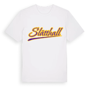 Slätthall baseball t-shirt – ekologisk bomull t-shirt från Pinshirt