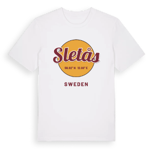 Sletås cirkel t-shirt – ekologisk bomull t-shirt från Pinshirt