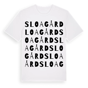 Sloagård ordlek t-shirt – ekologisk bomull t-shirt från Pinshirt