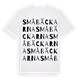 White t-shirt med Småbäckarna ordlek t-shirt