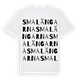 White t-shirt med Smalängarna ordlek t-shirt
