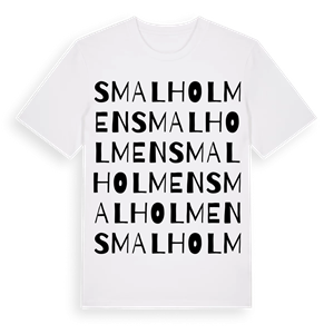 Smalholmen ordlek t-shirt – ekologisk bomull t-shirt från Pinshirt