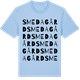 Blue Soul t-shirt med Smedagård ordlek t-shirt