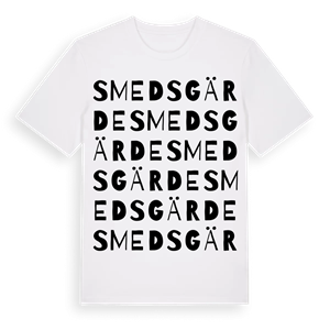 Smedsgärde ordlek t-shirt – ekologisk bomull t-shirt från Pinshirt