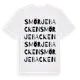 White t-shirt med Smörjebacken ordlek t-shirt