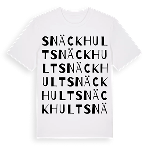 Snäckhult ordlek t-shirt – ekologisk bomull t-shirt från Pinshirt