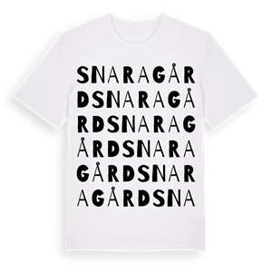 Snaragård ordlek t-shirt – ekologisk bomull t-shirt från Pinshirt