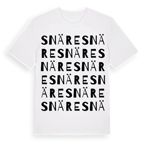 Snäre ordlek t-shirt – ekologisk bomull t-shirt från Pinshirt