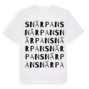 Snärpan ordlek t-shirt – ekologisk bomull t-shirt från Pinshirt