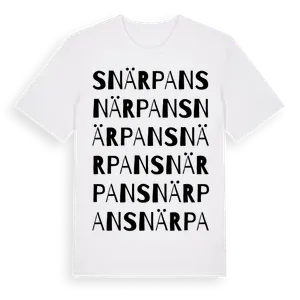 Snärpan ordlek t-shirt – ekologisk bomull t-shirt från Pinshirt
