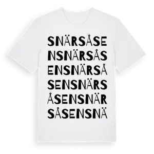 Snärsåsen ordlek t-shirt – ekologisk bomull t-shirt från Pinshirt