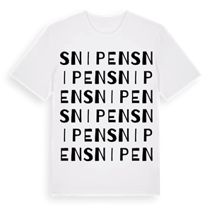 Snipen ordlek t-shirt – ekologisk bomull t-shirt från Pinshirt