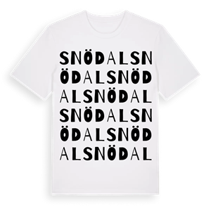 Snödal ordlek t-shirt – ekologisk bomull t-shirt från Pinshirt
