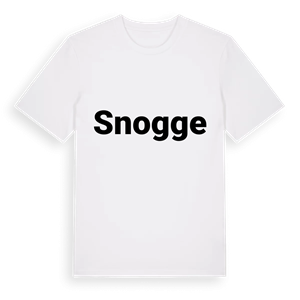 Snogge fetstil t-shirt – ekologisk bomull t-shirt från Pinshirt