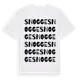 White t-shirt med Snogge ordlek t-shirt