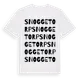 White t-shirt med Snoggetorp ordlek t-shirt
