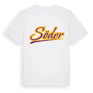 Söder baseball t-shirt – ekologisk bomull t-shirt från Pinshirt