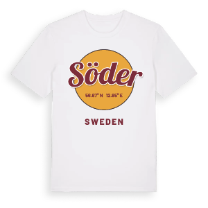 Söder cirkel t-shirt – ekologisk bomull t-shirt från Pinshirt