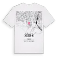 Söder karta t-shirt