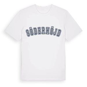 Söderhöjd college t-shirt – ekologisk bomull t-shirt från Pinshirt
