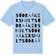 Blue Soul t-shirt med Södra Åkershult ordlek t-shirt