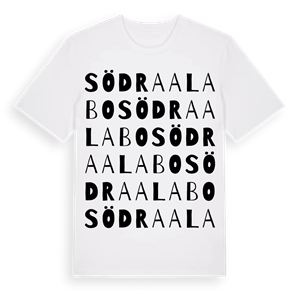 Södra Alabo ordlek t-shirt – ekologisk bomull t-shirt från Pinshirt