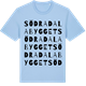 Blue Soul t-shirt med Södra Dalabygget ordlek t-shirt