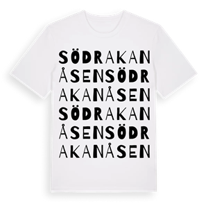 Södra Kanåsen ordlek t-shirt – ekologisk bomull t-shirt från Pinshirt