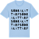Blue Soul t-shirt med Södra Kattarp ordlek t-shirt