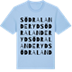 Blue Soul t-shirt med Södra Landeryd ordlek t-shirt