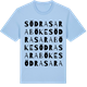 Blue Soul t-shirt med Södra Saraböke ordlek t-shirt