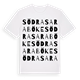 Södra Saraböke ordlek t-shirt