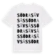 White t-shirt med Södra Sävsås ordlek t-shirt