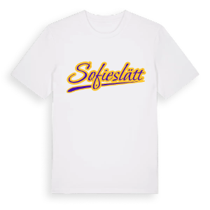 Sofieslätt baseball t-shirt – ekologisk bomull t-shirt från Pinshirt