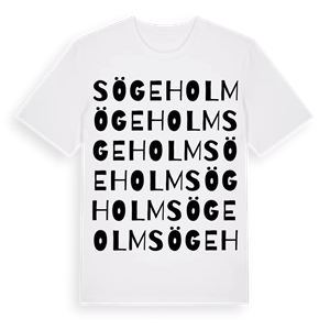 Sögeholm ordlek t-shirt – ekologisk bomull t-shirt från Pinshirt
