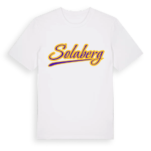 Solaberg baseball t-shirt – ekologisk bomull t-shirt från Pinshirt