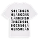 White t-shirt med Solängen ordlek t-shirt