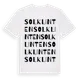 White t-shirt med Solklinten ordlek t-shirt