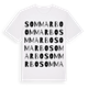 White t-shirt med Sommarbo ordlek t-shirt