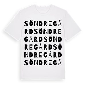 Söndregård ordlek t-shirt – ekologisk bomull t-shirt från Pinshirt